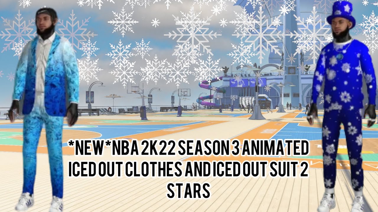 *NEW*NBA 2K22 Season 3 Animated Iced Out Clothes and Iced Out Suit 2