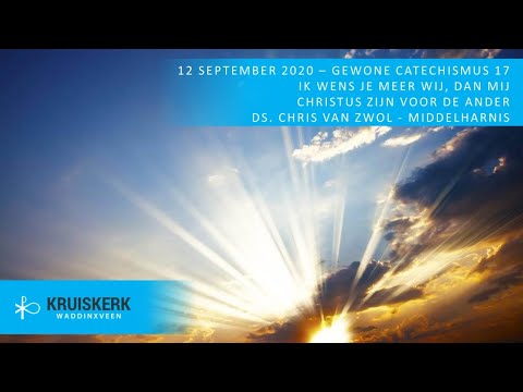 Kruiskerk Waddinxveen - 13 september 2020, 9:30 - ds. Chris van Zwol