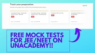 How To Give Free Mock Tests On Unacademy  Unacademy Prodigy  Free Moct Tests