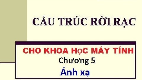 CO1007-Cấu trúc rời rạc cho KHMT_Chương 5 Ánh xạ Thạc sĩ Nguyễn Công Nhựt