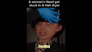A woman's head got stuck in A Hair dryer #shorts #movie #chicagofire #911series