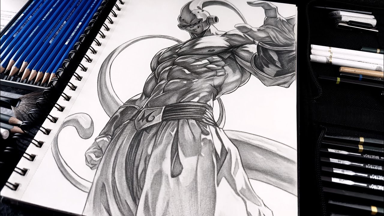 Majin Buu Drawing Step By Step (Dragon Boll Z)