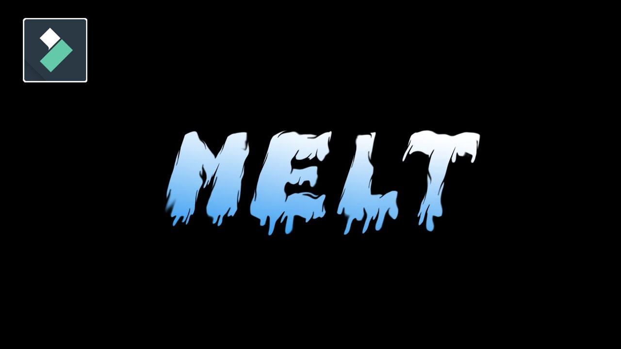 (Filmora 11): Melting Text Animation - Tutorial - YouTube