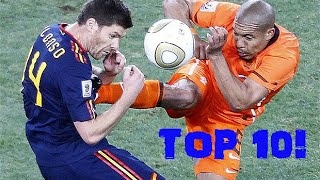 TOP 10 WORST TACKLES EVER IN FOOTBALL HISTORY!