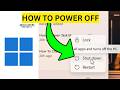 How To Power Off on Windows 11(EASY)