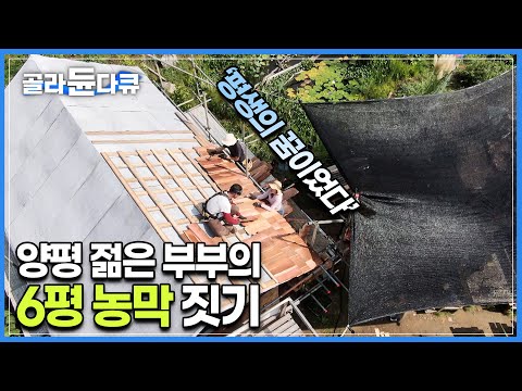 넓은 논밭 한가운데 홀로 덩그러니 놓여진 작은 촌집┃안전하고 따뜻한 6평 농막을 짓기위해 반년째 고군분투중인 부부┃한국기행┃#골라듄다큐