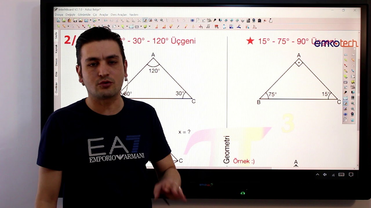 Dik Ucgen 4 Acilarina Gore Dik Ucgenler 1 I Ali Ahsen Akti Yeni Mufredat Youtube