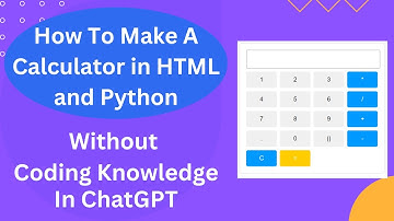 How To Make A Calculator In HTML And Python