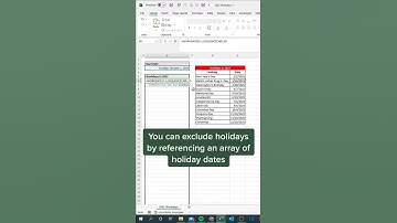 How to use Workday function in excel #excel #excelinhindi