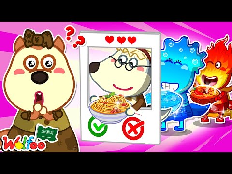 تحدي الطبخ بين Wolfoo وجدة طعام عادي طعام ساخن وطعام بارد Wolfooinarabic 