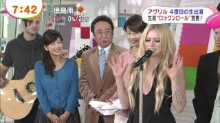 Avril Lavigne - Rock N Roll Acoustic Japanese TV show 18/11/2013