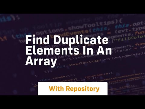find duplicate elements