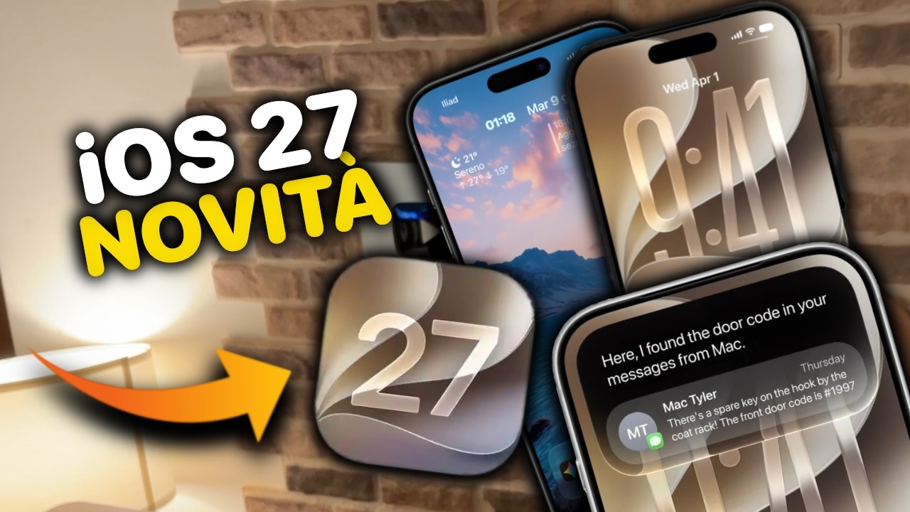 FUORI ORA iOS 27 Beta 1🚨 Ecco tutte le novità per iPhone