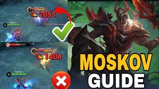 Moskov Build Test 2024 : Finding the Perfect Build for Maximum Damage! must watch! moskov guide!