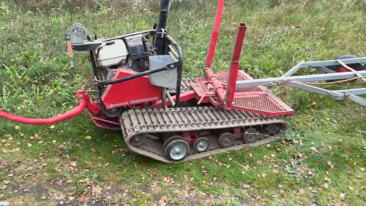 Järnhäst med vagn Jonsered JH129