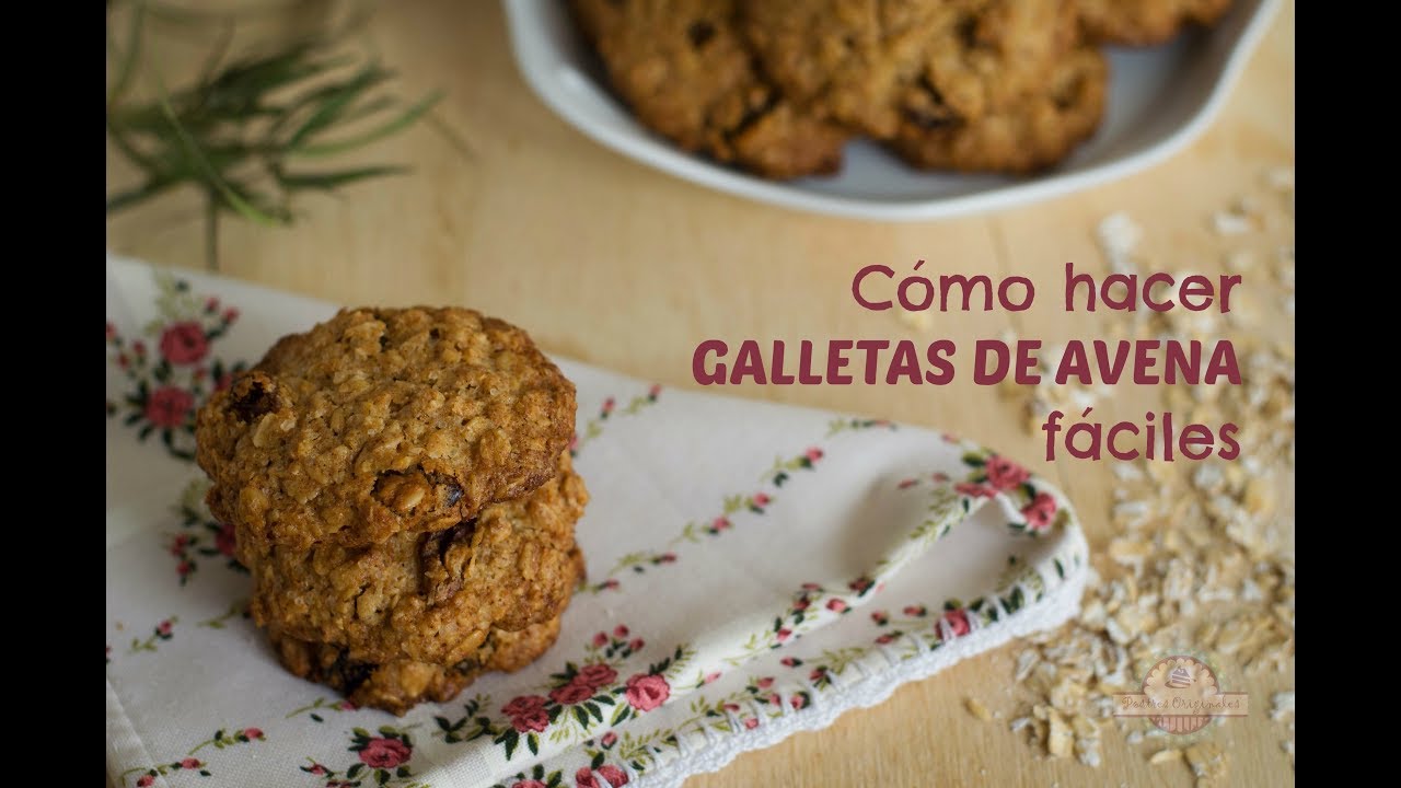 Cómo hacer galletas de avena fáciles YouTube