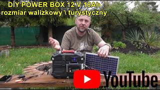 DIY Power Box 12V 18Ah with AGM Battery - Suitcase/Travel Size.
