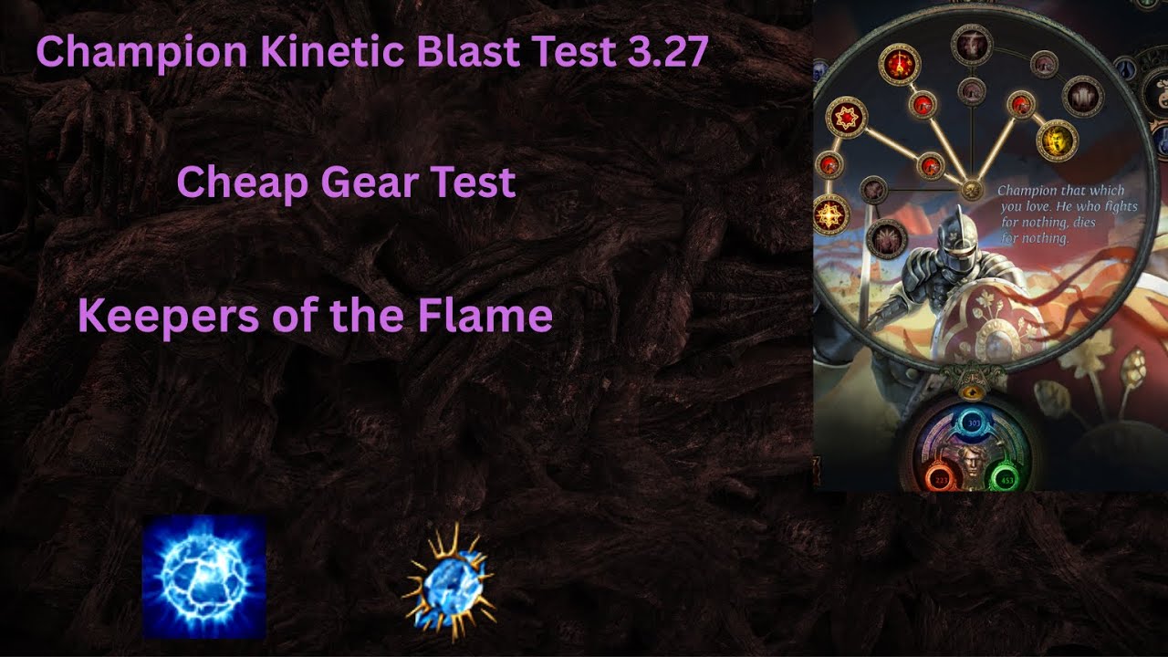Champion Kinetic Blast Tier 16 Minotaur League Start Test Path of Exile 3.27