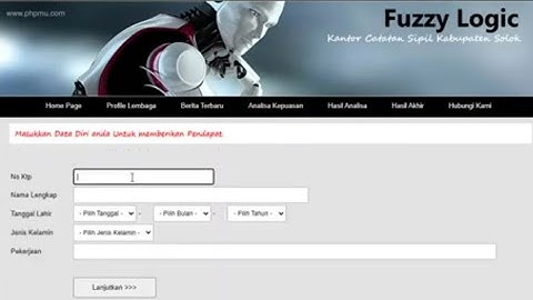 Sistem Informasi Kantor catatan sipil kabupaten dengan Metode Fuzzy Logic