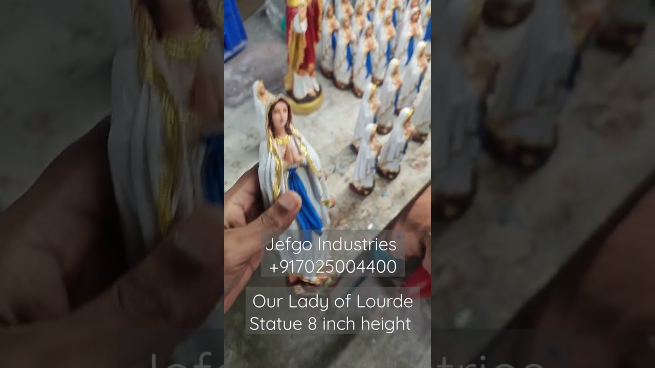 Mother Mary Statue Making 8 inch in Jefgo Industries Buy Christian statues Online +917025004400