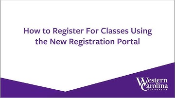 WCU Add Drop Course Video