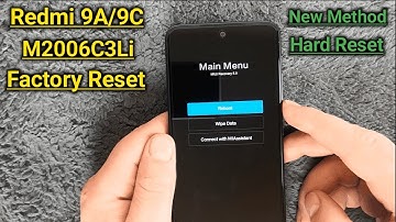 Redmi 9A Hard Reset | How To Reset Redmi 9C / 9A |Redmi Soft Reset | (M2006C3Li)