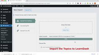 Batch import topics to LearnDash (for free)