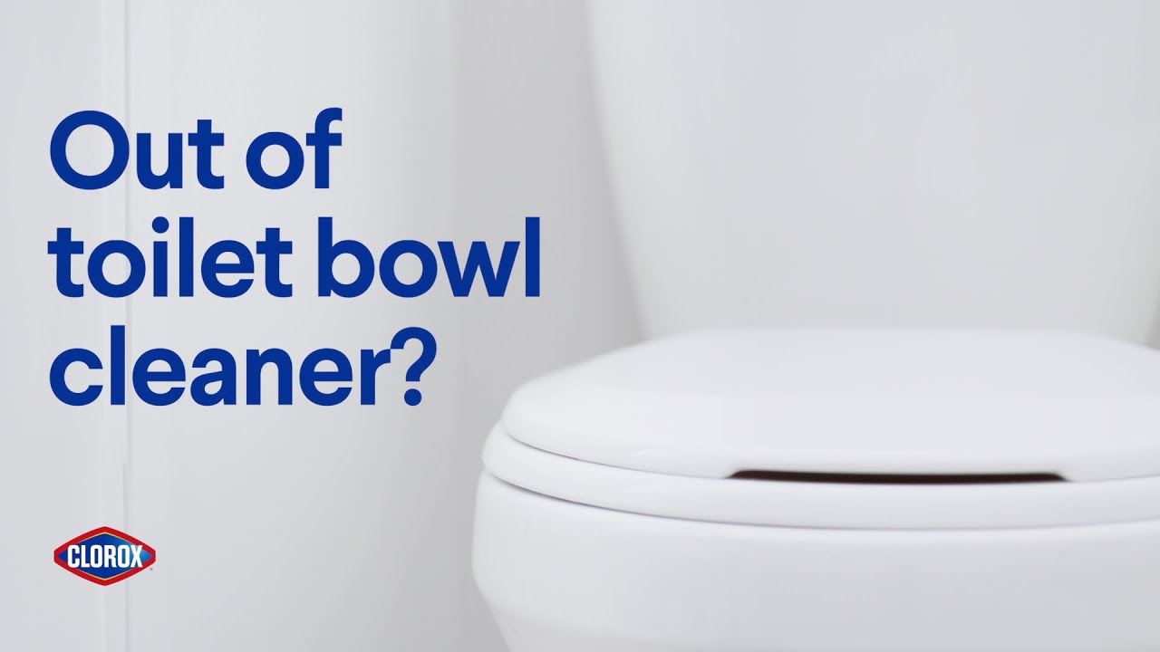 Out of toilet bowl cleaner? Use Clorox Disinfecting Bleach YouTube