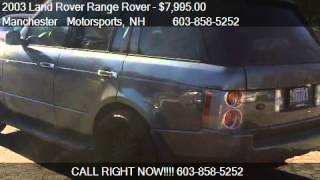 2003 Land Rover Range Rover HSE for sale in Goffstown NH 03