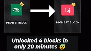 #How i create 76bi to 1bj Block ☠️ in only under 20 minutes in M2 blocks                     #gaming