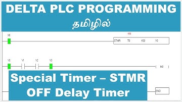 21 Delta PLC Programming in Tamil | Special Timer STMR - OFF Delay Timer