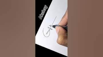 Akshay name signature style #fashionstyle #personalstyle #shortvideo #easysignature