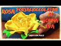 Rosa fiore portacioccolatini festa della donna in gomma Eva glitter  DIY tutorial  Easy idea regalo