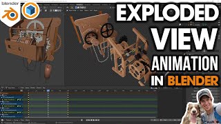 How to Create an EXPLODED VIEW ANIMATION in Blender! screenshot 4