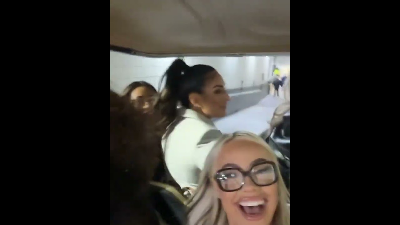 Nia Jax with Liv Morgan, Tiffany & Sonya Deville at 