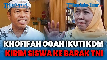 OGAH IKUTI DEDI MULYADI KIRIM SISWA NAKAL KE BARAK MILITER, Gubernur Khofifah Punya Strategi Lain