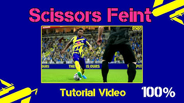 Tutorial Skill Scissors Feint | Tutorial Skills efootball2024 | #efootball #efootball2024