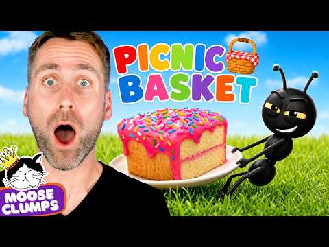 🧺 Picnic Basket Song for Kids | Funny Ant Steals My Food! | Mooseclumps