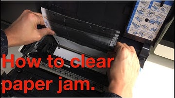 SOLVED: How to clear paper jam - Kyocera Ecosys FS-2100DN printer.