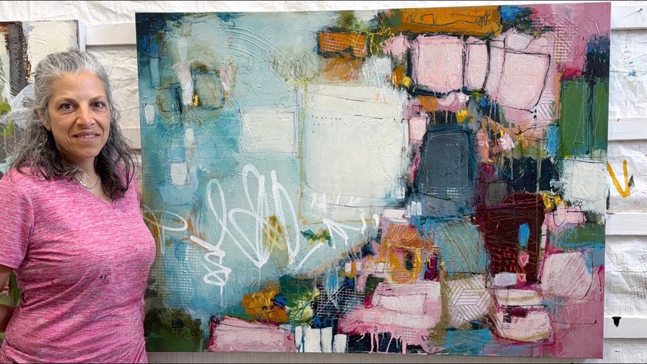 FULL TIME ABSTRACT ARTIST - LORI MIRABELLI - Her story on how and why she creates. 