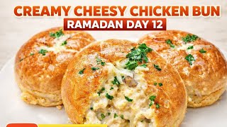 Ramadan Series Day -12 Chicken Bun Delicious Chicken Bun for Iftar Soft & Cheesy Chicken Bun screenshot 3