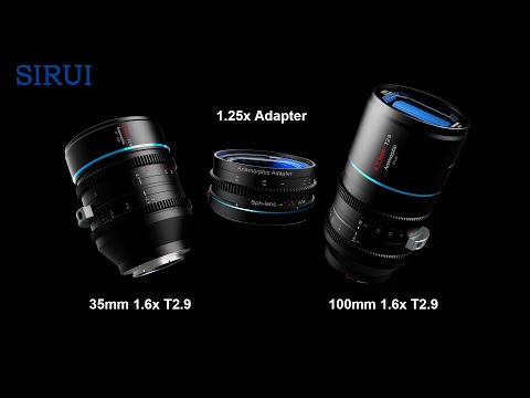 The SIRUI 1.25x Anamorphic adapter turn spherical lenses into Anamorphic lenses