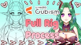 【HOW TO: Live2d】Fullbody model FULL rigging PROCESS - YoshinoArt