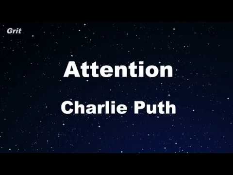 Attention - Charlie Puth Karaoke 【No Guide Melody】 Instrumental