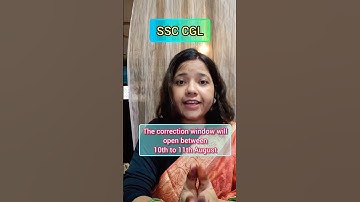 SSC CGL Online Correction / Edit Form 2024|