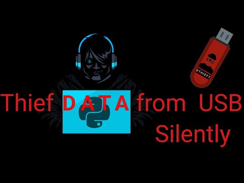 Thief data from USB Drives connected silently with python