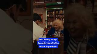 Bad Bunny brings Brooklyn icon #Toñita to the #SuperBowl