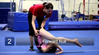 How to Do Forward Rolls in Beginner Gymnastics : Beginning Gymnastics screenshot 1