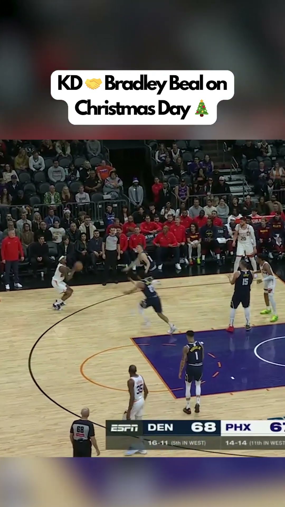 KD \u0026 Beal combined for 54 in the Suns' Christmas Day win ?
