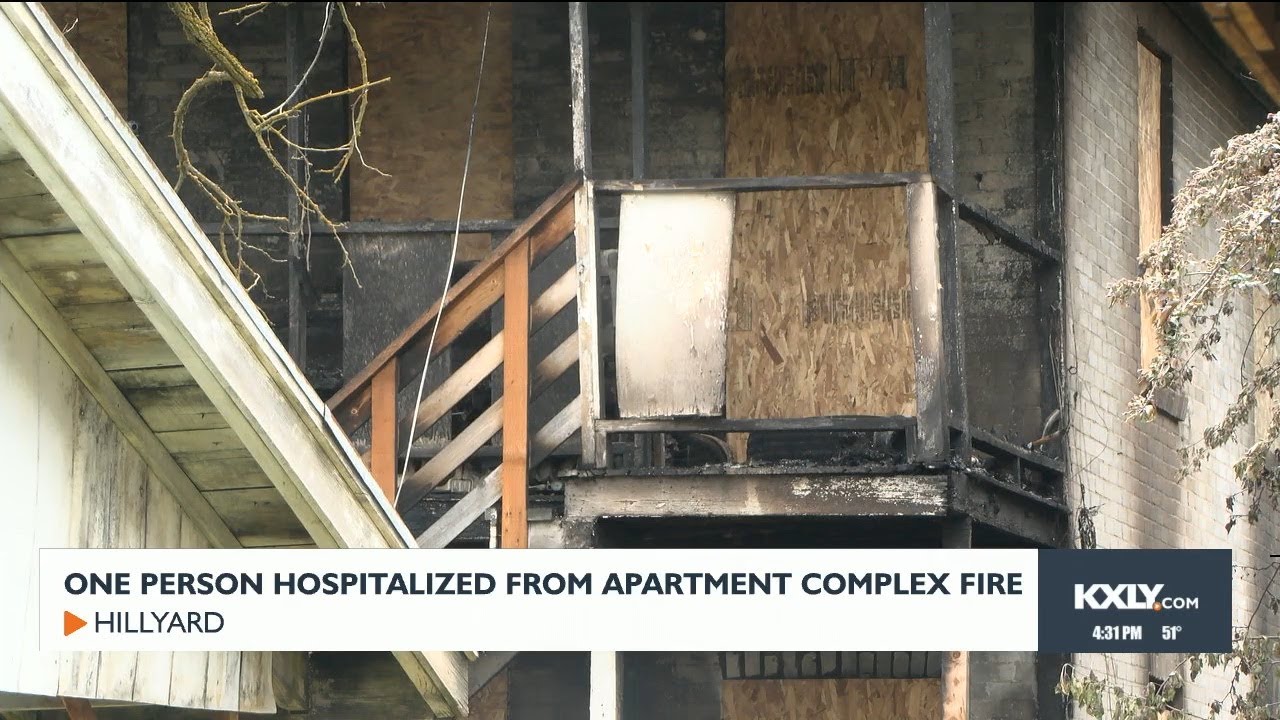 One person hospitalized from apartment fire - YouTube